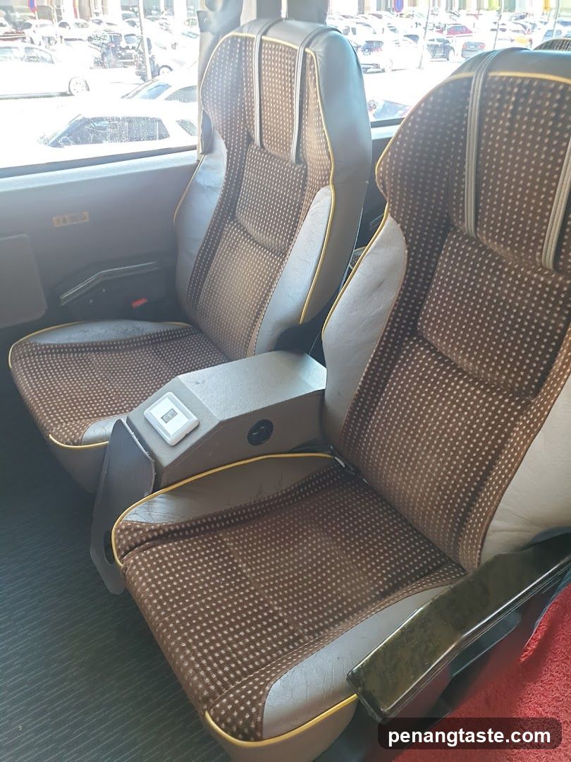 Car Interior with Patterned Seats