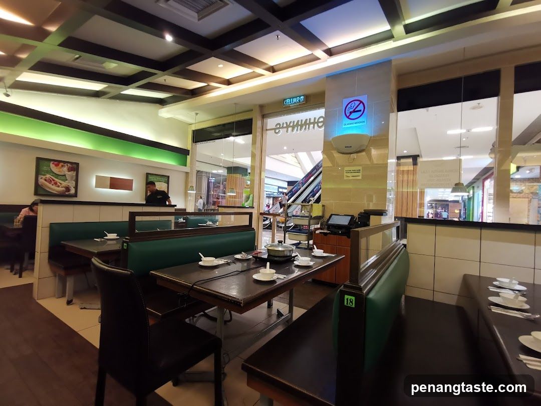 Restaurant Interior with Booth Seating