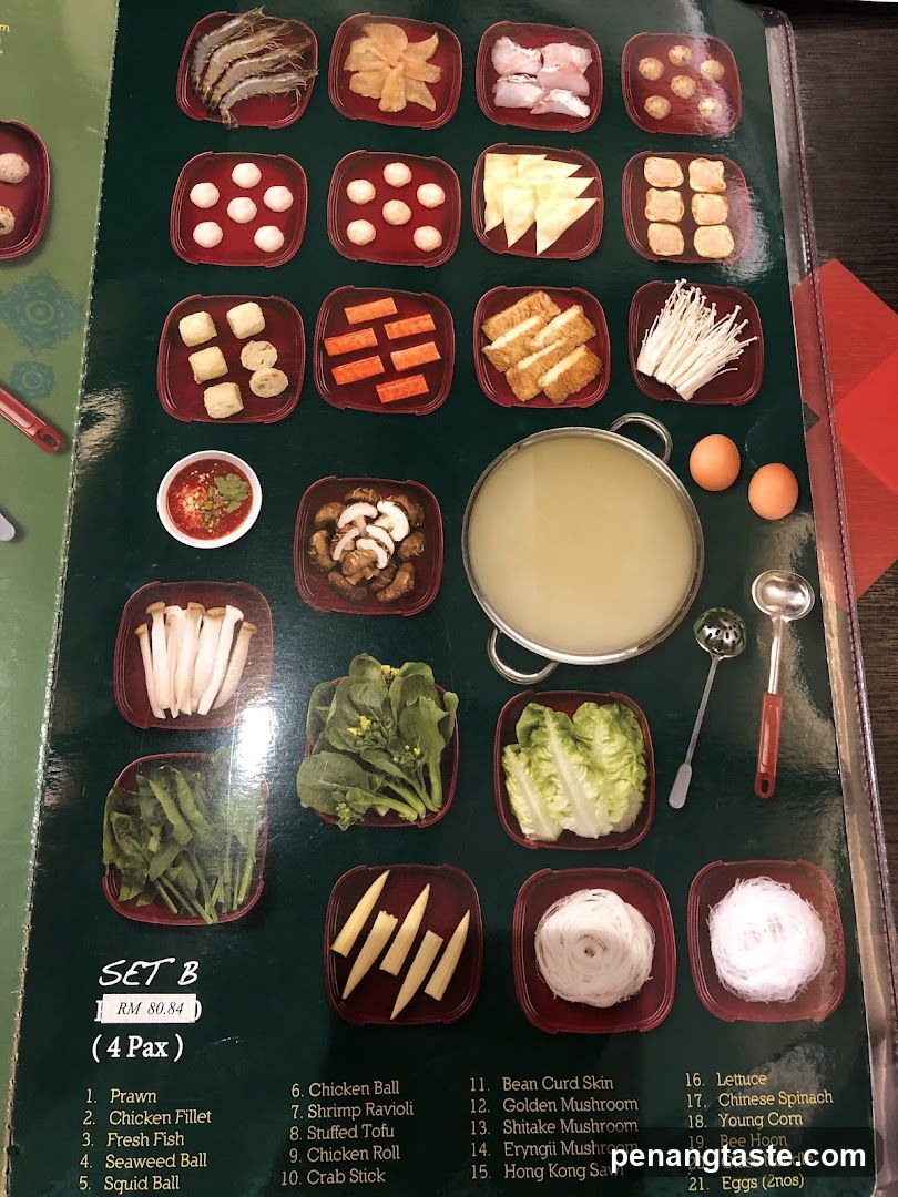 Hot Pot Set B Menu