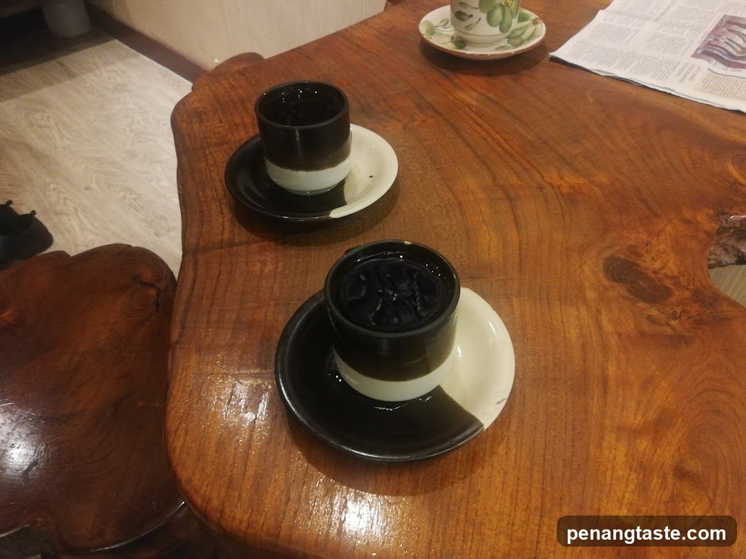 Black Tea Cups on Wooden Table