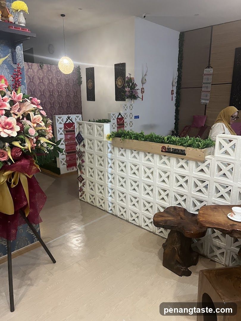 Interior of a decorated shop or cafe