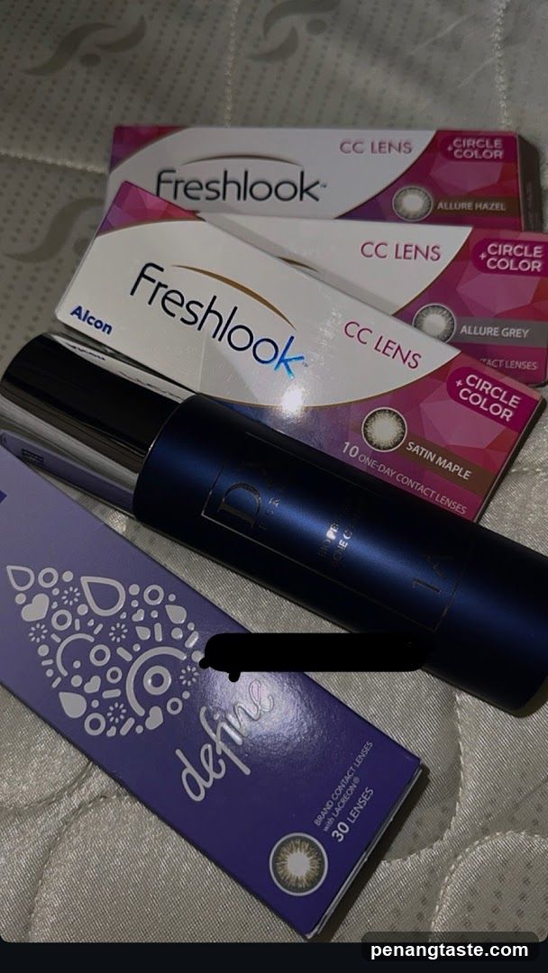 Contact Lens Products Display