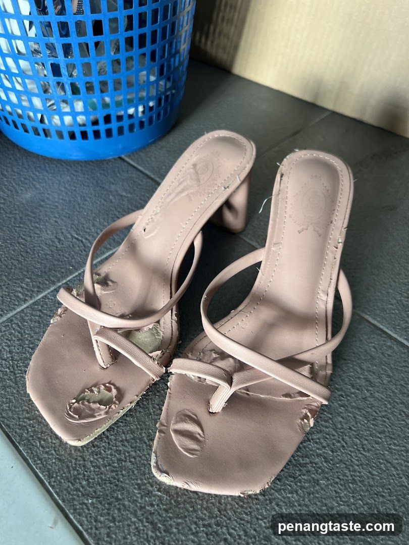 Worn Heeled Sandals