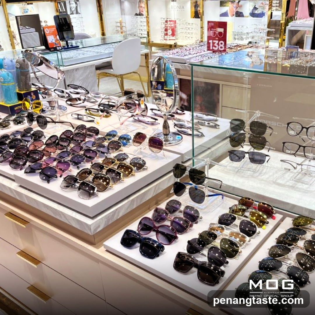 Sunglasses Display in Retail Store