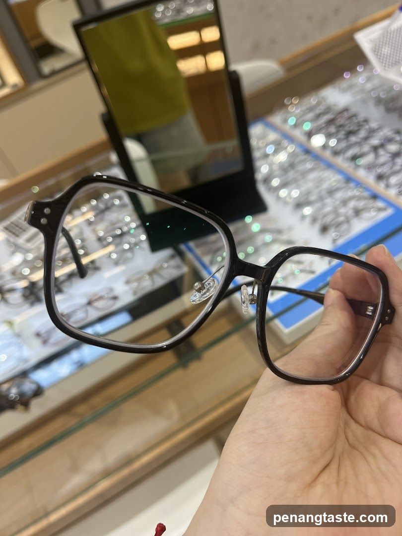 Eyeglasses in store display