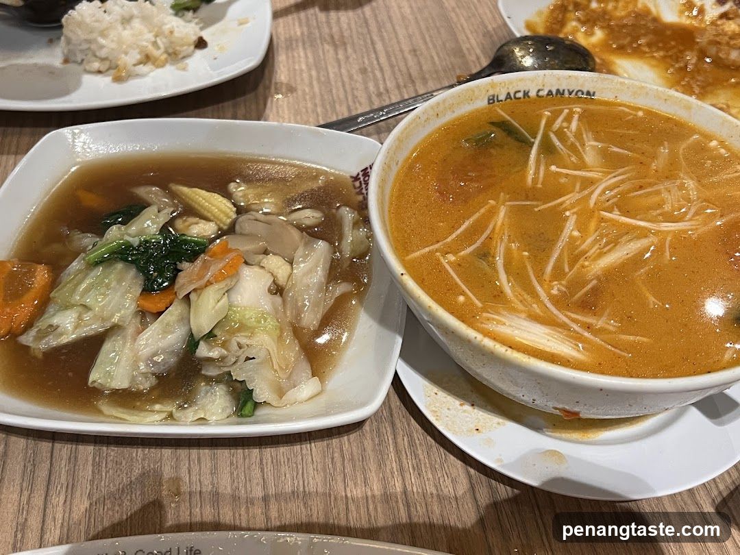 Dining Table with Soup and Stew