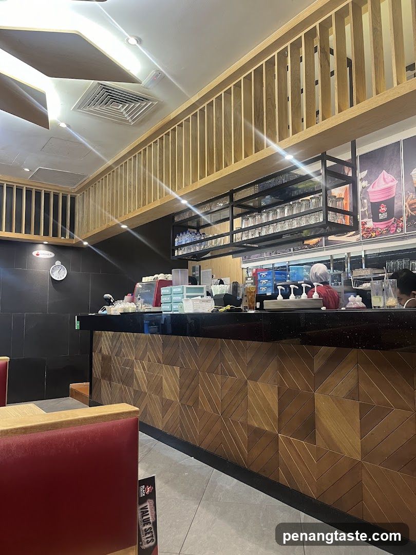 Interior of a modern cafe or drink shop