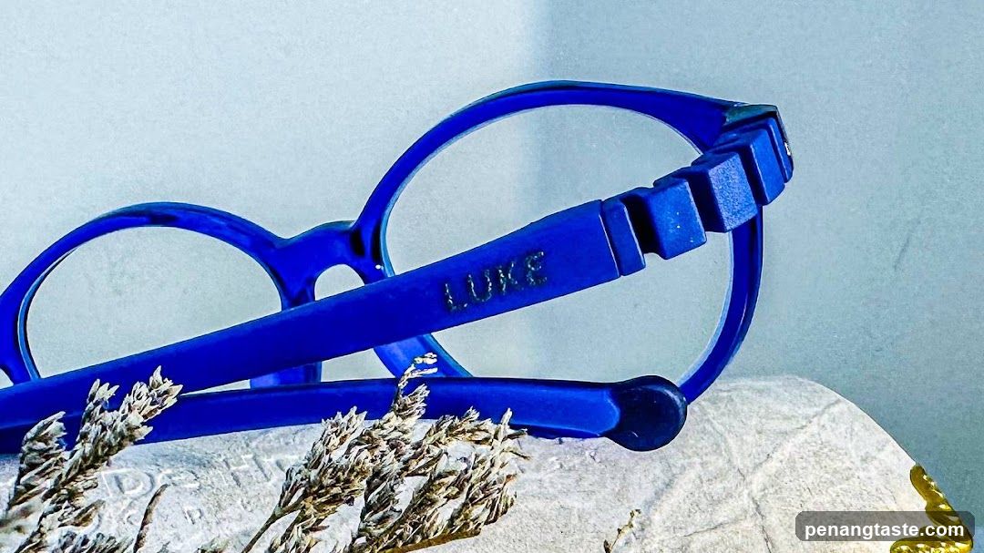 Blue Eyeglasses with Name Engraving