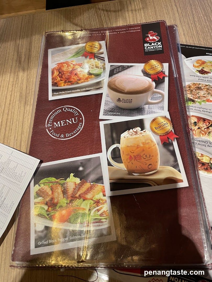 Black Canyon Menu Display