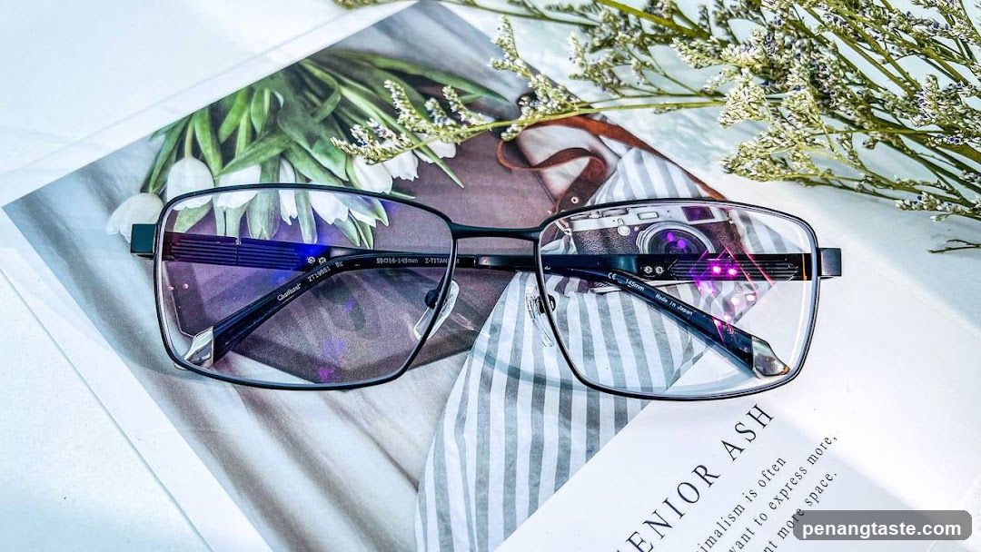 Eyeglasses on Magazine Page