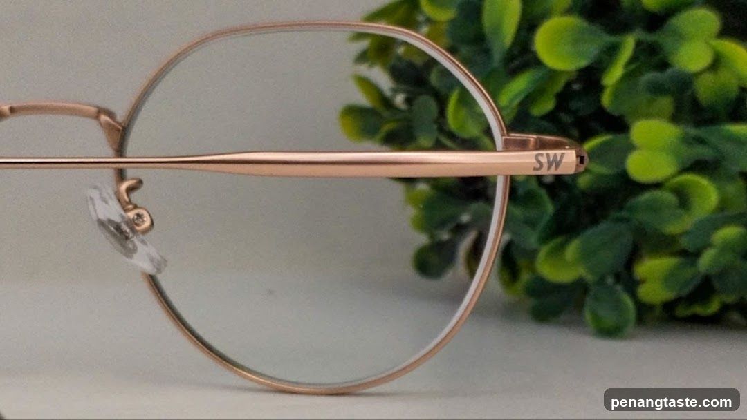 Rose Gold Eyeglasses with SW Branding