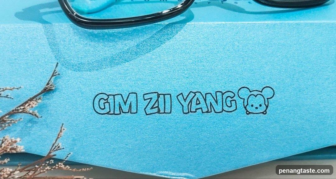 Blue Gift Bag with Character Design
