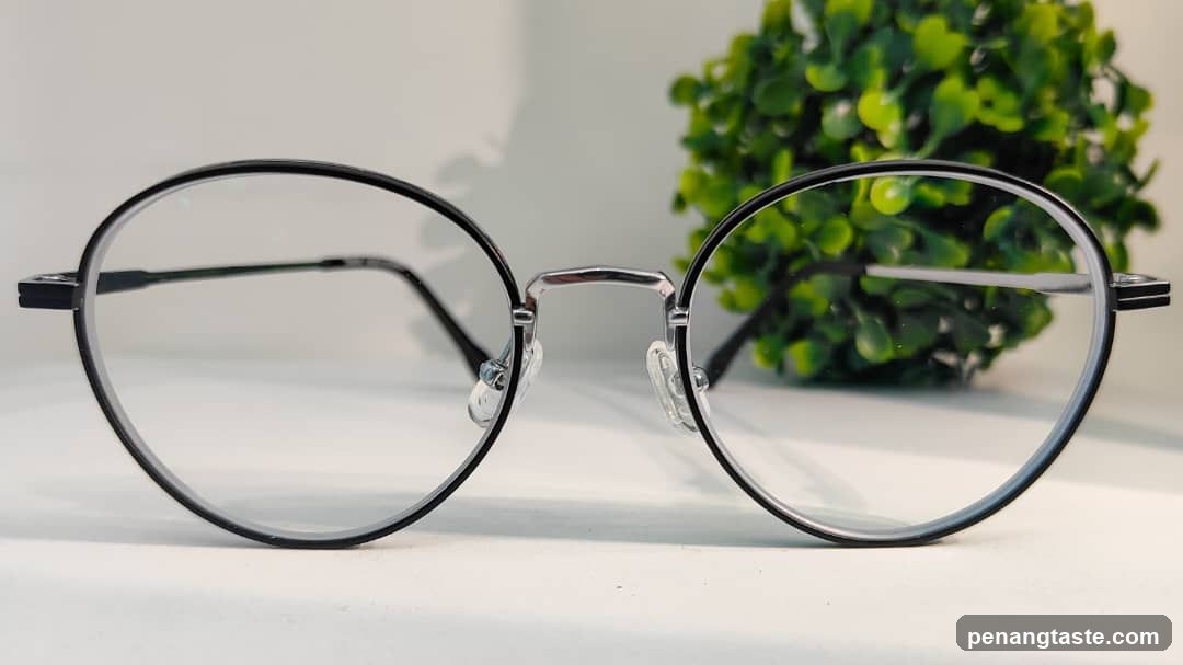 Eyeglasses on White Surface