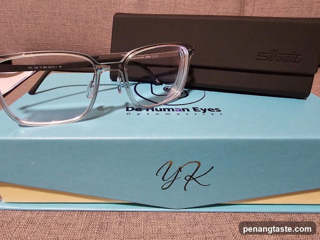 Eyeglasses on Optometrist Box