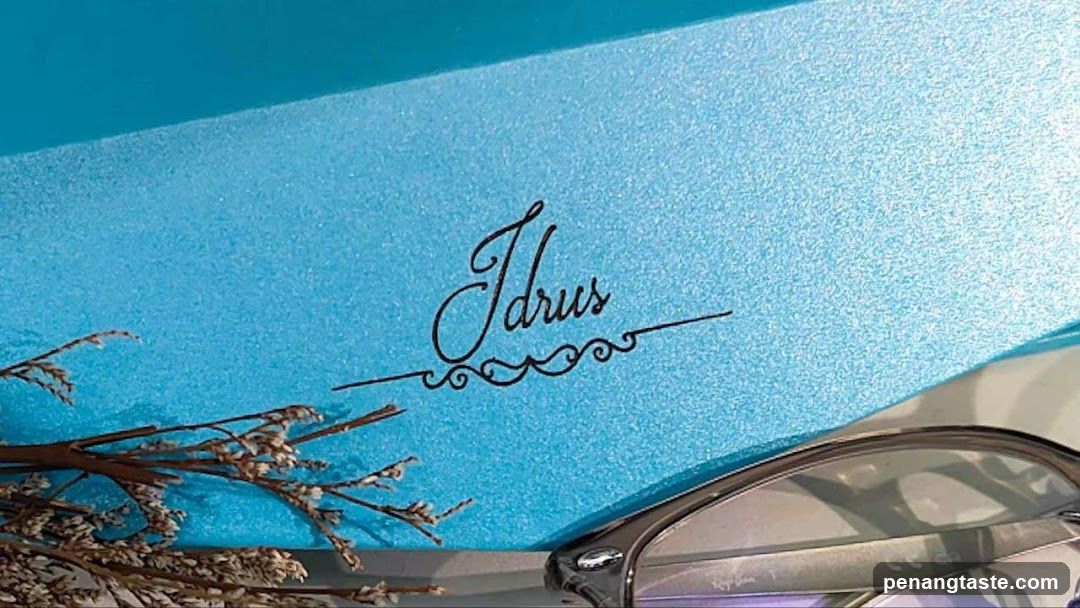 Decorated Surface with Script Text
