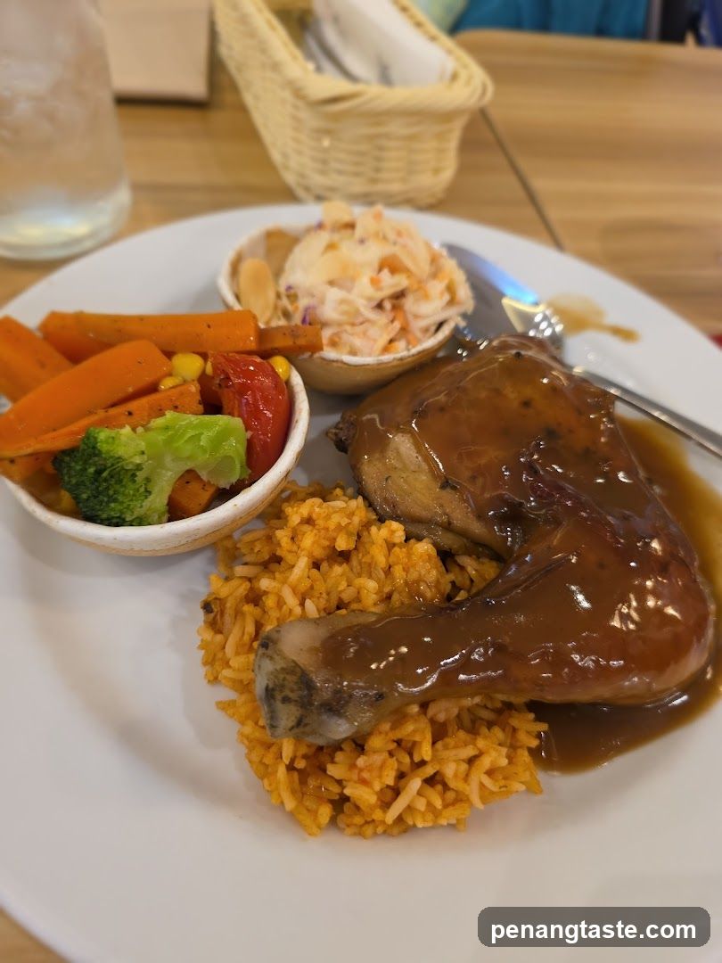 Chicken Thigh with Rice and Vegetables