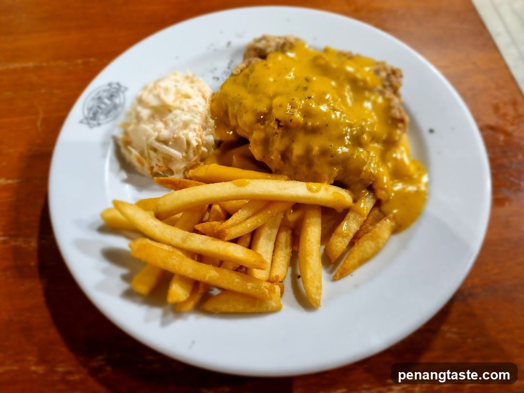 Cheeseburger with Fries and Coleslaw