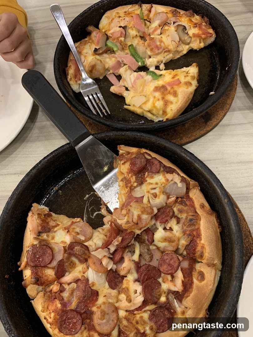 Pizza in Cast Iron Skillets