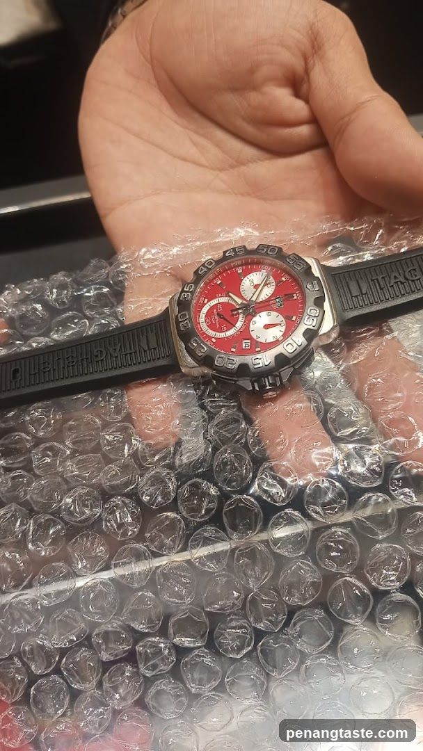 Watch on Hand with Bubble Wrap