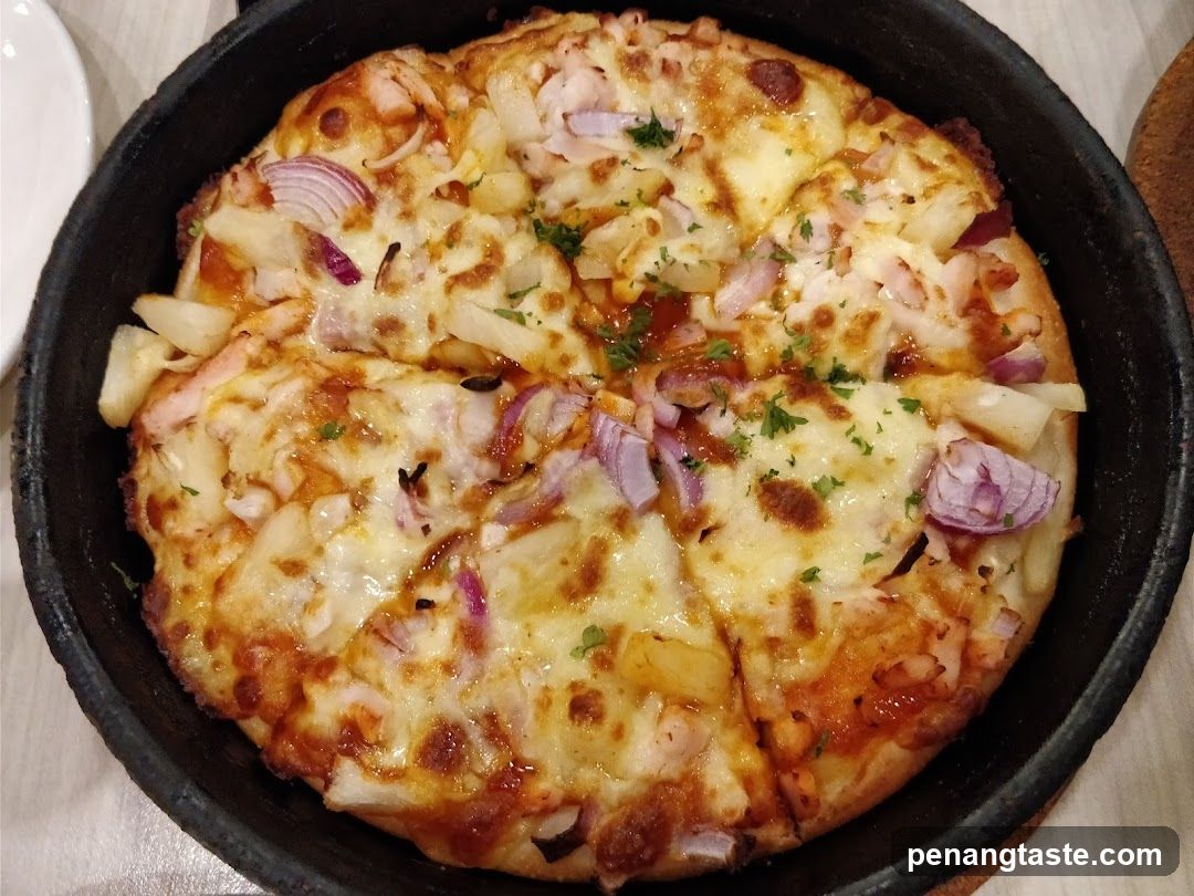 Pizza in Cast Iron Skillet