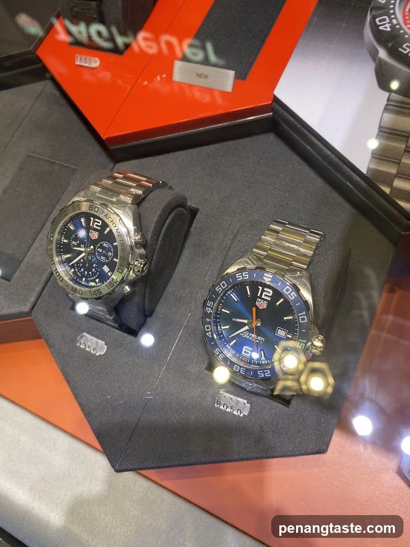 TAG Heuer Watch Display