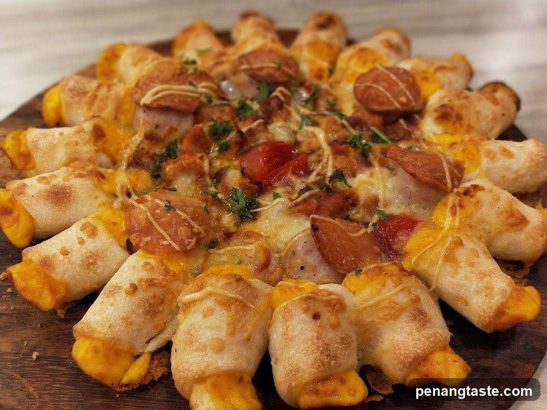 Cheese and Sausage Pizza Rolls