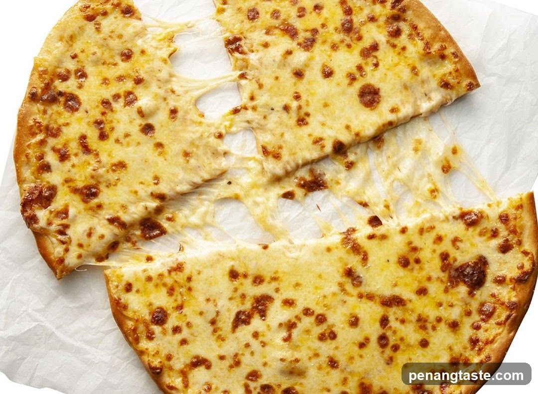 Cheese Pizza with Pulling Cheese