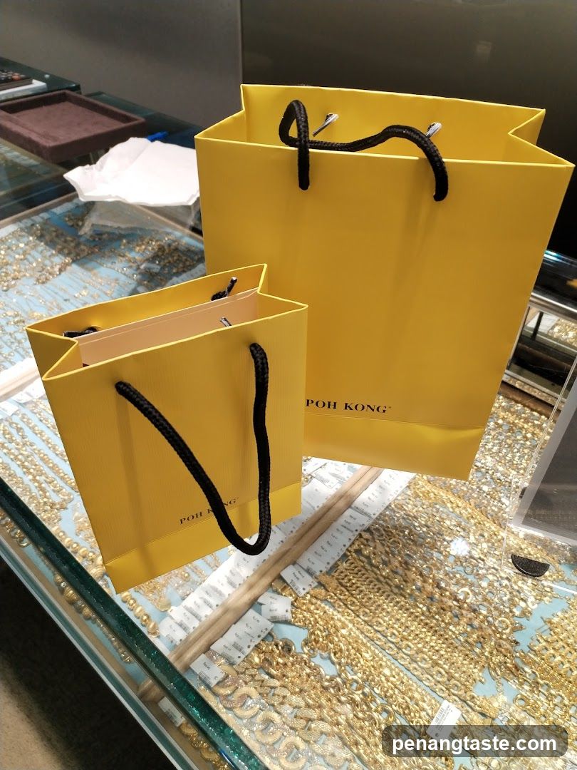 Shopping Bags on Jewelry Display