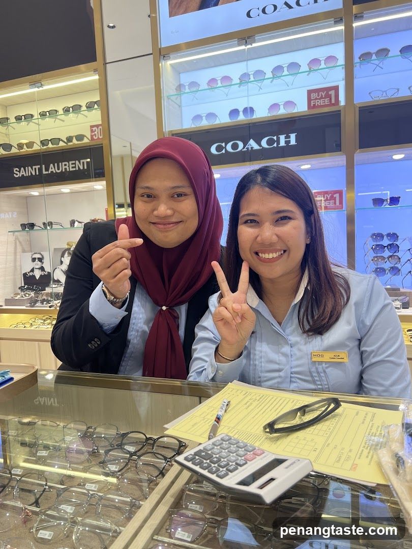Eyewear Store Interior with Staff