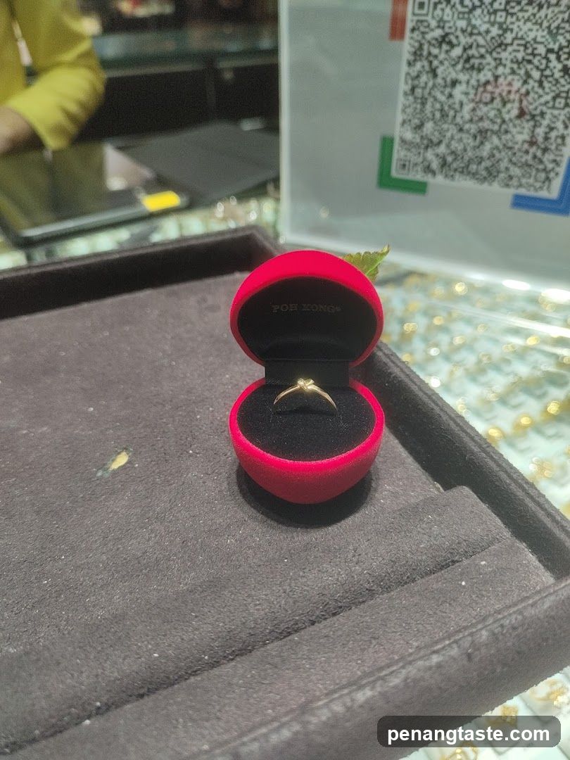 Gold Ring in Red Box