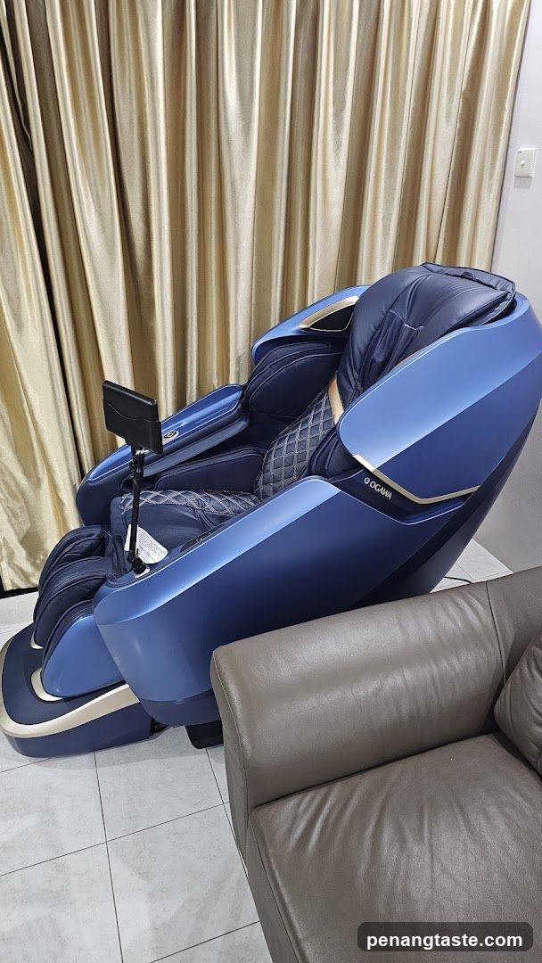 Blue Massage Chair Interior