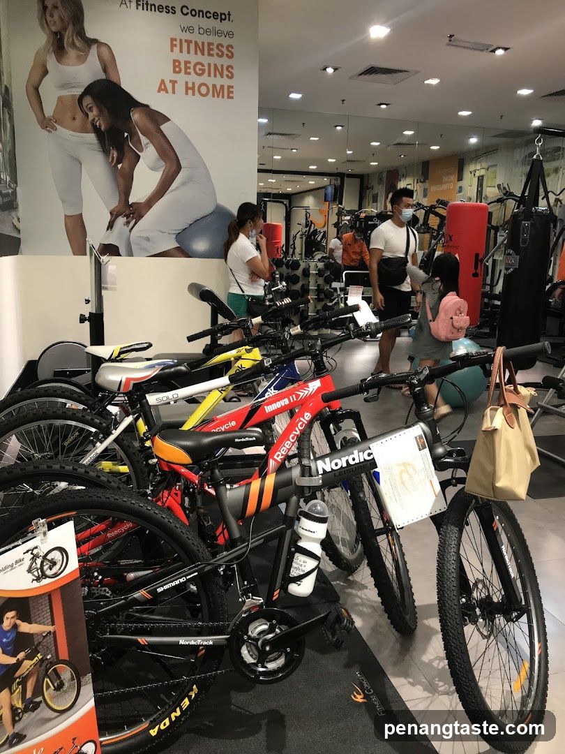 Bicycle and Fitness Equipment Display