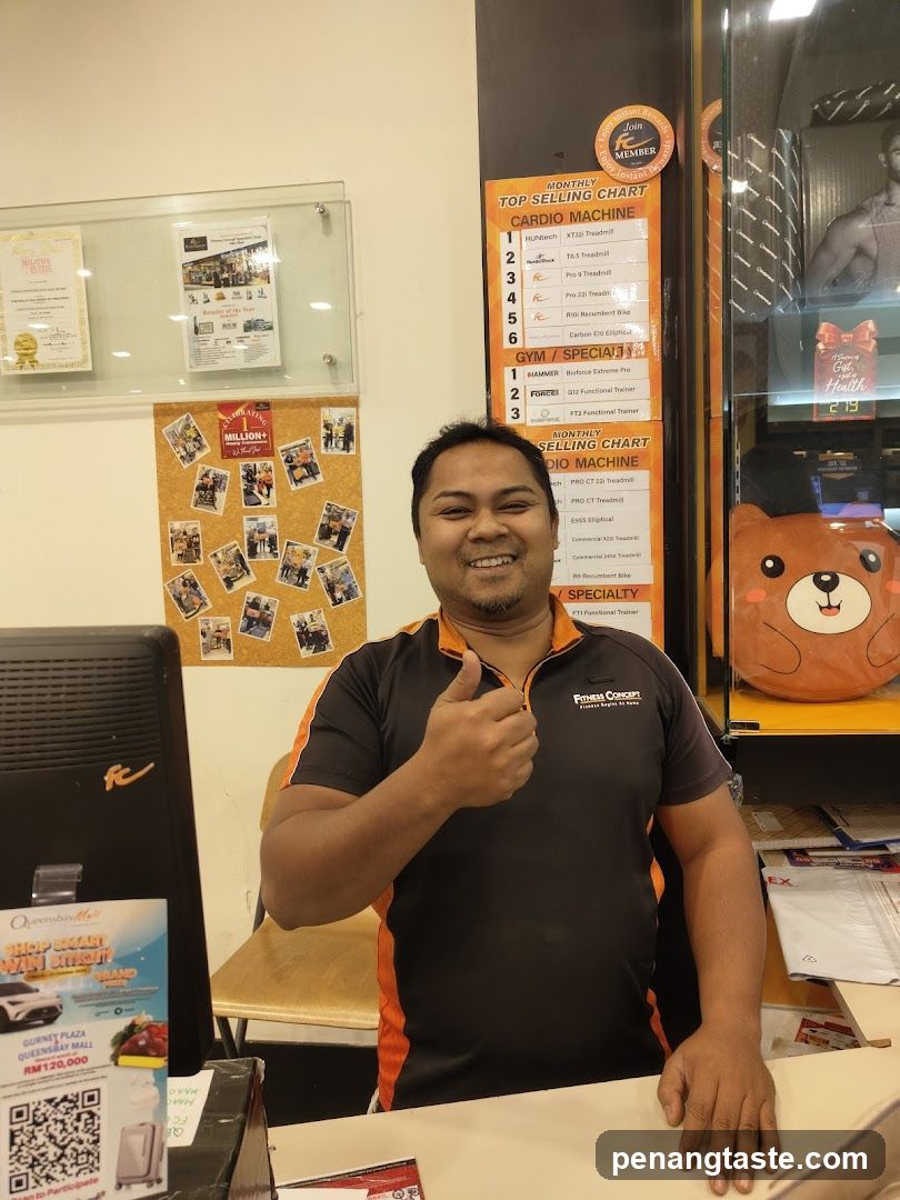 Gym Staff Giving Thumbs Up
