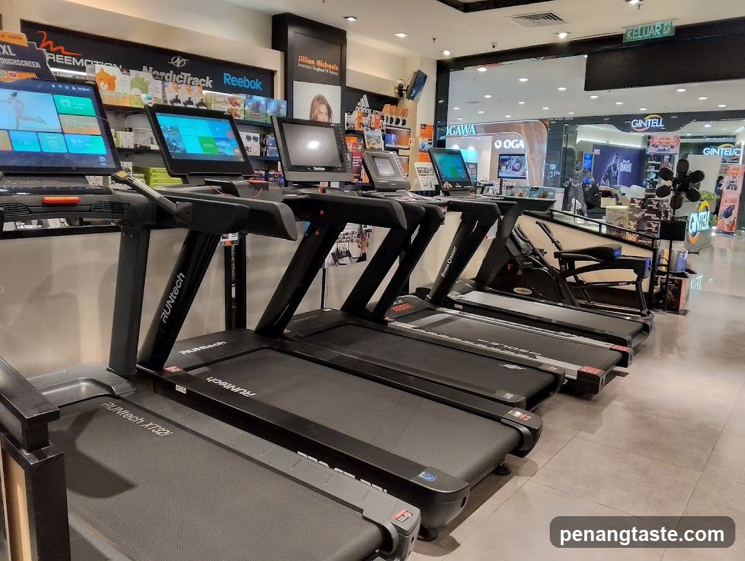 Treadmill Display in Fitness Store