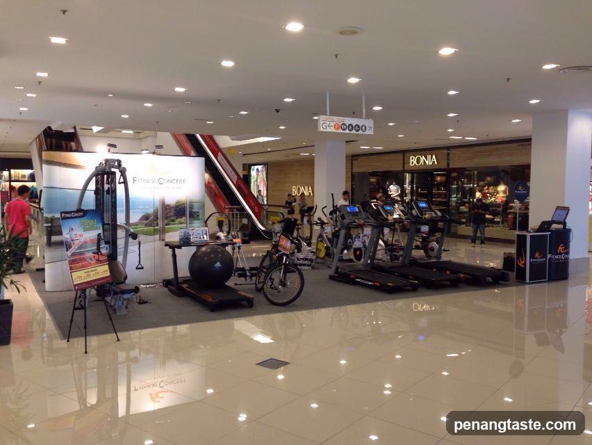 Fitness Equipment Display in Mall