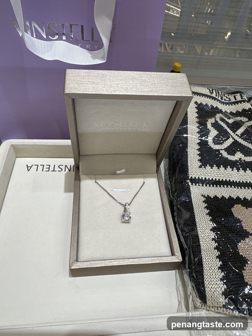 Jewelry Display with Necklace in Box
