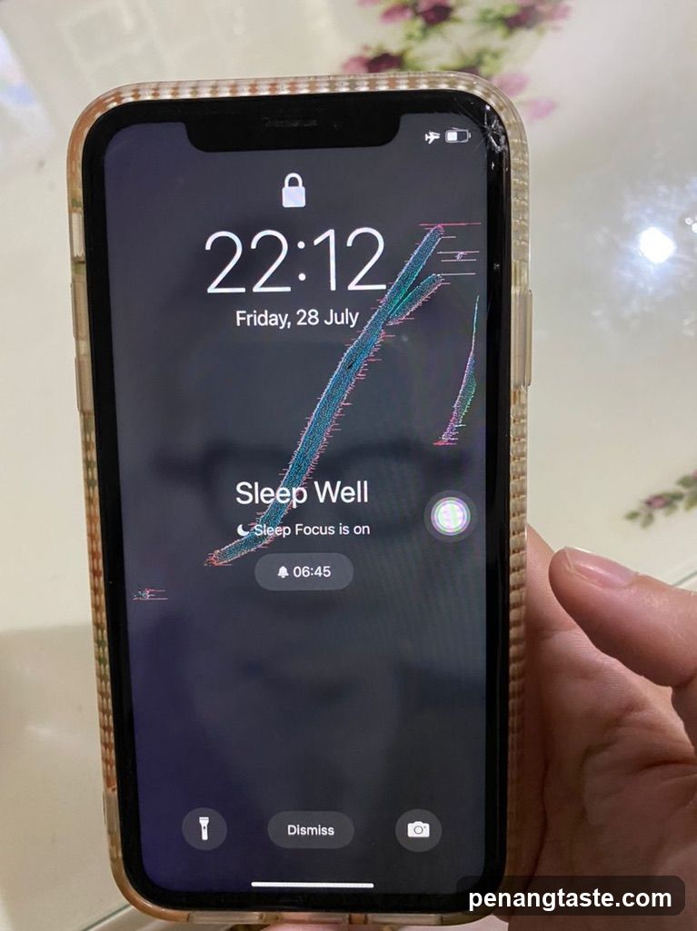 Phone Screen with Sleep Focus Mode