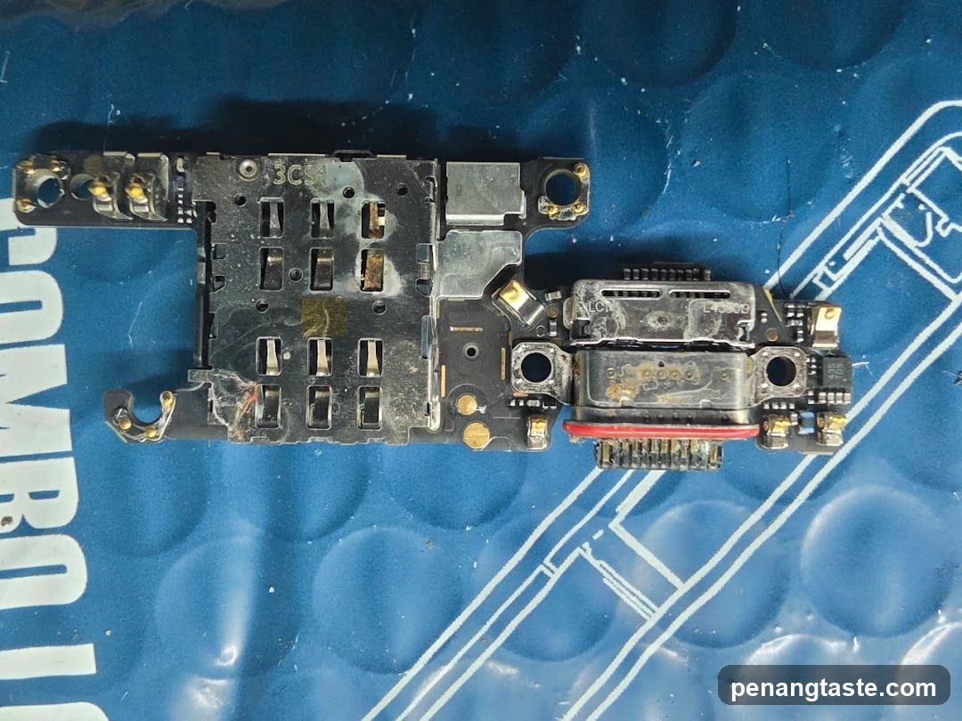 Damaged Mobile Device Flex Cable Assembly