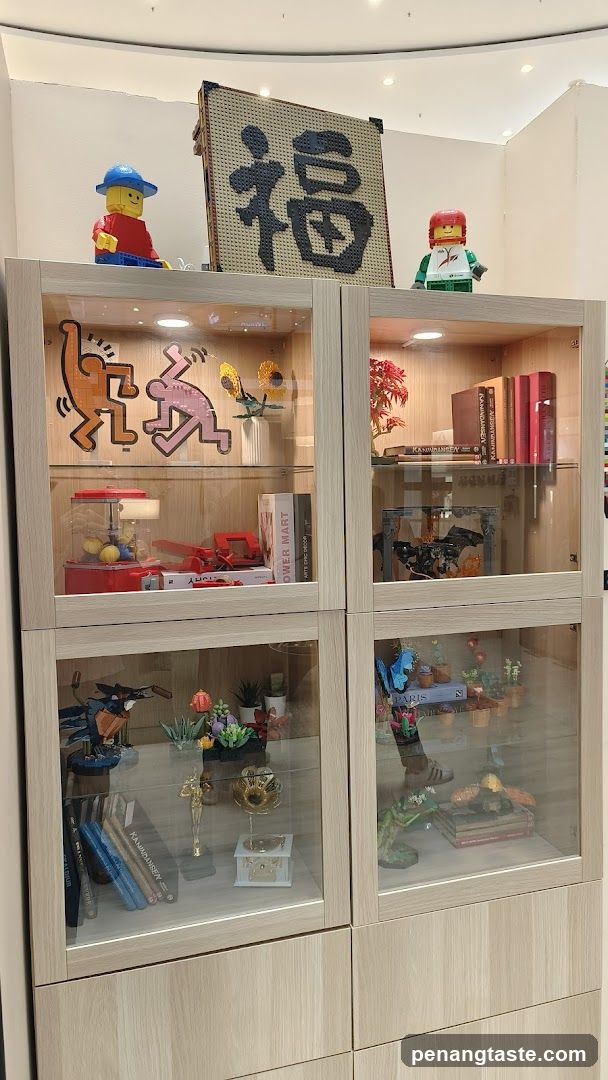 Display Cabinet with Decorative Items