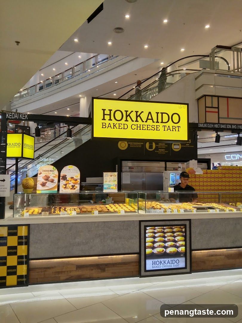 Hokkaido Baked Cheese Tart Display