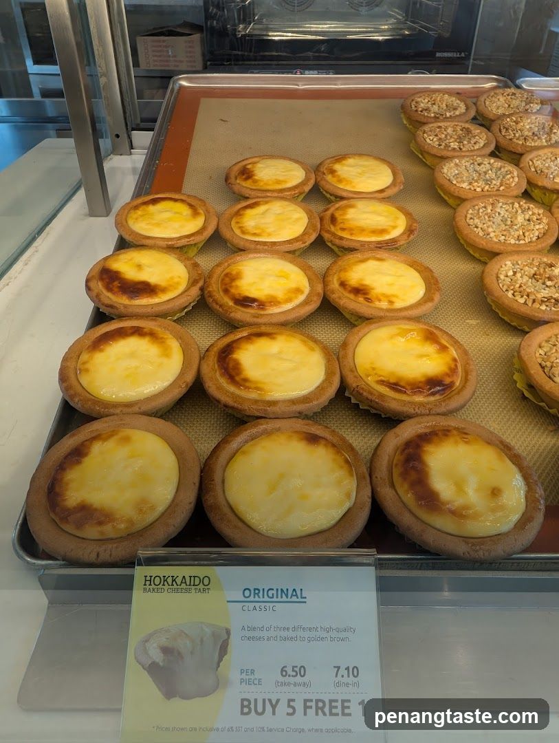 Baked Cheese Tart Display