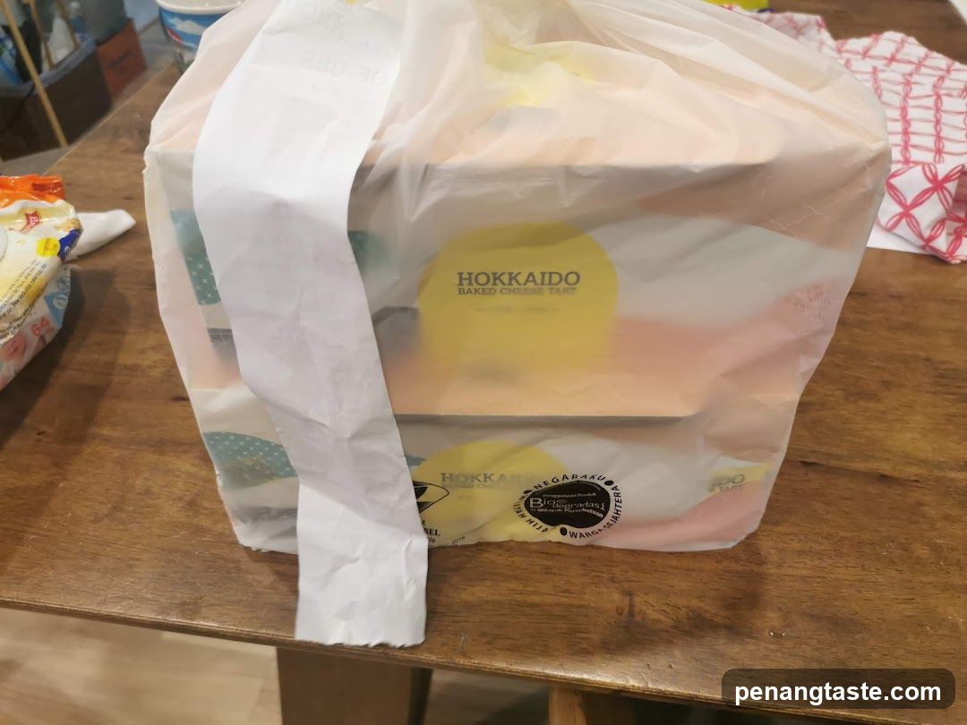 Hokkaido Baked Cheese Tart in Plastic Bag