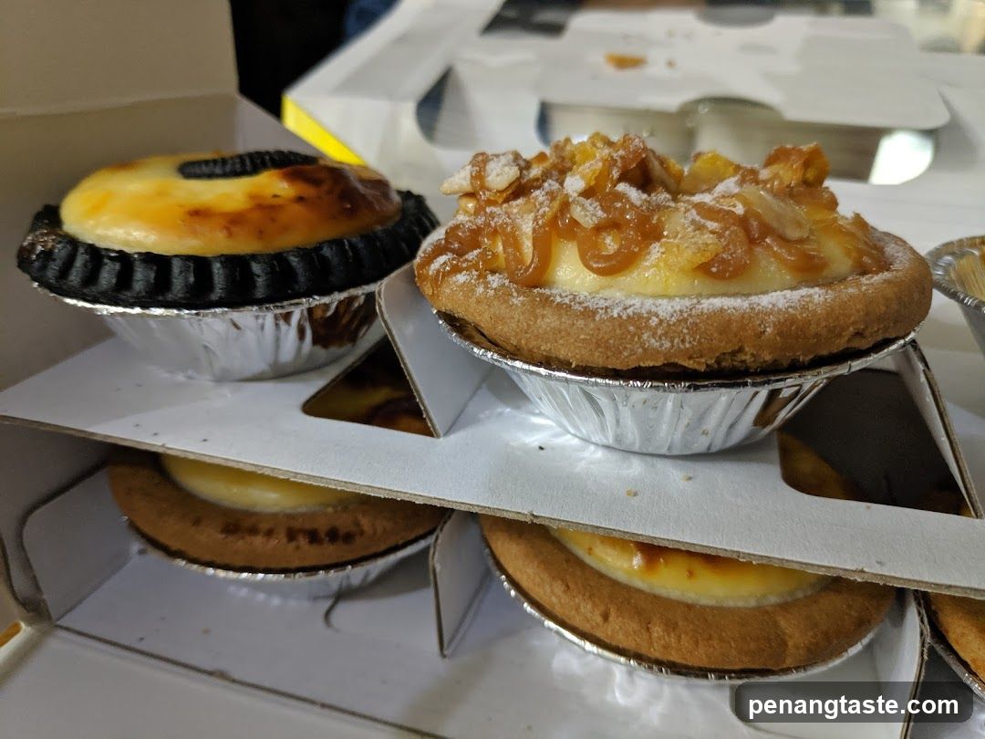 Pastries in display box