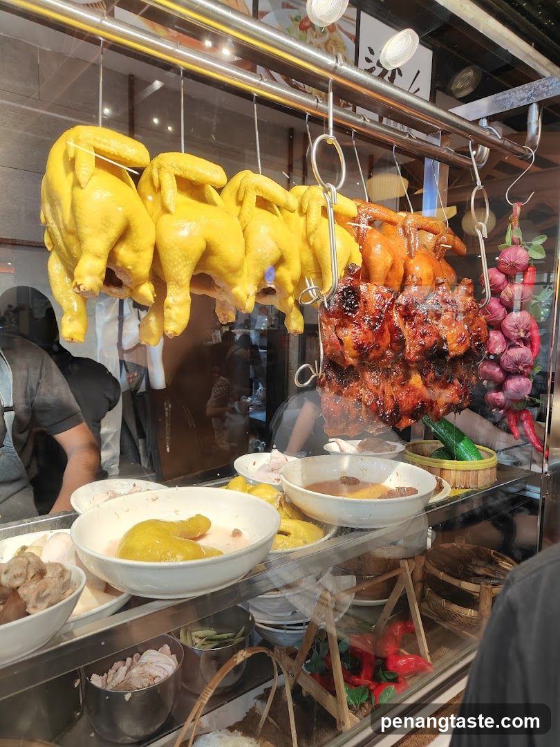 Hanging Roasted Poultry Display