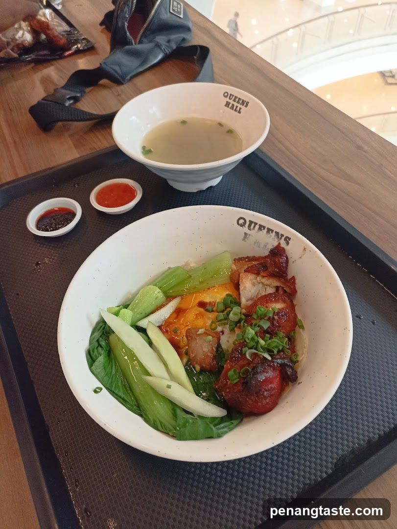 Food Tray with Bowl and Soup