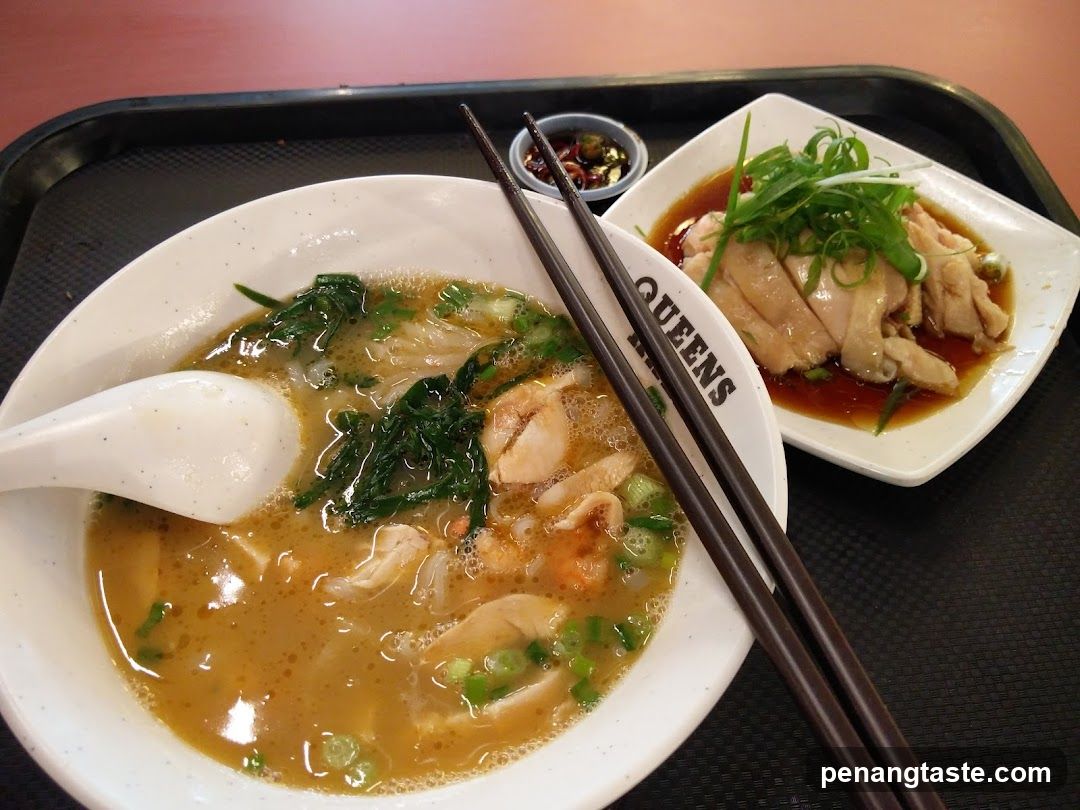 Chicken Soup and Chicken Salad Meal