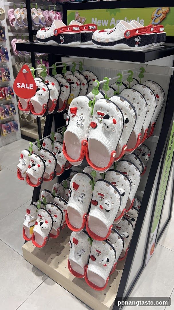 Crocs Display with Sale Sign