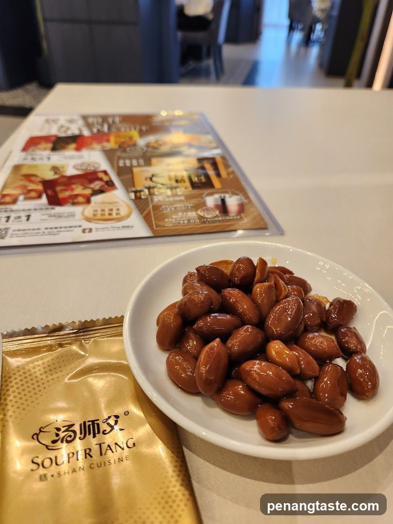Crispy Roasted Peanuts and Souper Tang Menu