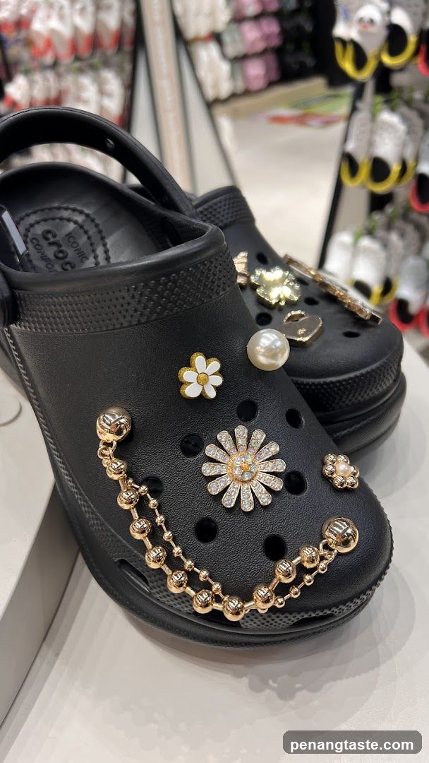 Decorated Crocs Display