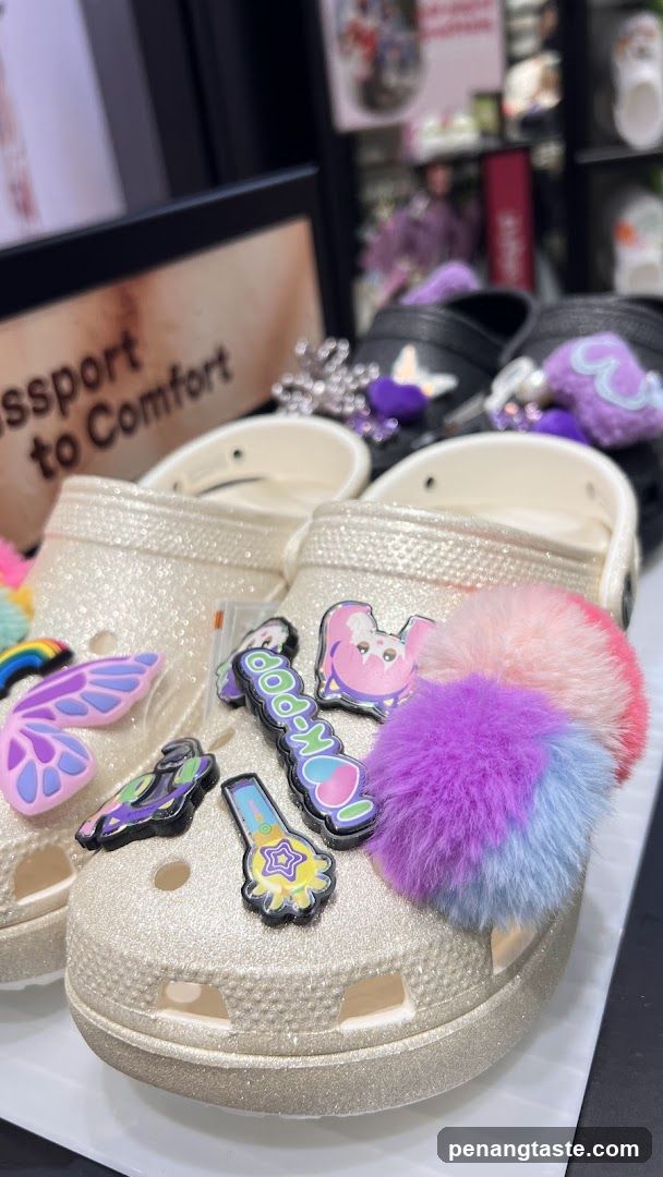 Crocs with Accessories Display